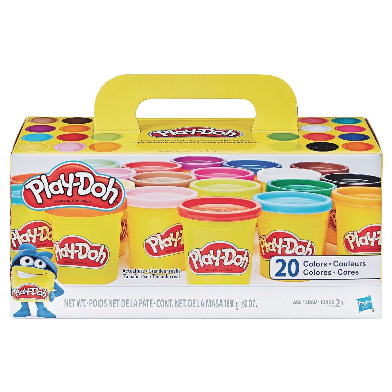 Play Doh Super Color Pack 3 oz. Cans 20 Colors